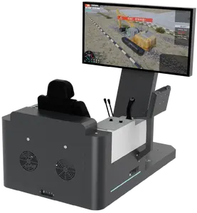 VR equipo pesado excavadora simulador ingeniería maquinaria simulación