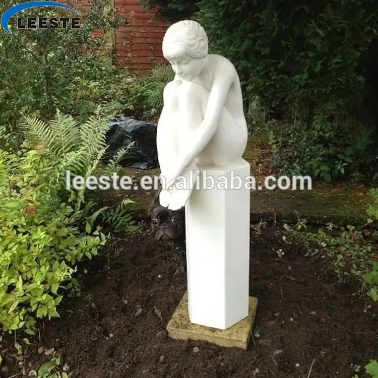 Novo estilo ocidental escultura pedra Amitabha mármore homem estátua para venda