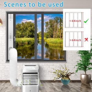 Adaptateur de tuyau d'évacuation manuel en plastique ABS portable de 5,9 pouces de diamètre pour pièces de climatiseur domestique - Product Image 5