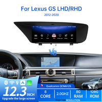 Lecteur multimédia GPS DSP Android 13 Autoradio CarPlay Mirror Link Lexus GS 2012-2020 Qualcomm Navi Amplificateur stéréo OBD2 1 an