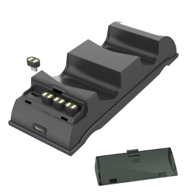 Universal Wireless Controller Dual Seat Charger Dock for PS4/SLIM/PRO Controller Embedded Seat Charger Station with LED Lights