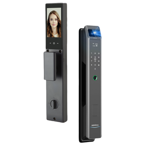NeweKey Tuya Smart Door <span class=keywords><strong>Lock</strong></span> Leitor de Impressão Digital Video Intercom WiFi Teclado Nuki <span class=keywords><strong>Nest</strong></span> Conecte a câmera frontal Keyless para uso doméstico