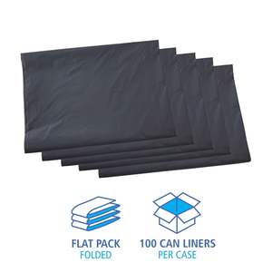 Bolsas Industriales para Basura Boardwalk de 60 Galones, 1.3 Mil, 38 x 58, Grises, 100 por Caja, Baja Densidad Lineal para Residuos Domésticos - Product Image 3