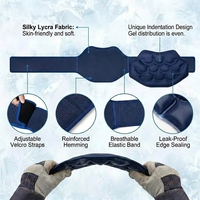 Ceinture de compression réutilisable et portable en gel chaud/froid pour les blessures sportives, les douleurs musculaires et le soulagement des douleurs lombaires