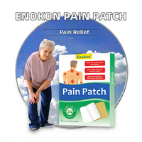 Enokon 2025 OEM Haute Qualité 12x8cm Herbes Naturelles Tissu Chaud et Froid Muscle Articulation Soulagement Du Dos Patch Chaleur pour Douleur Au Genou
