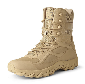 Botas Tácticas Ligeras y Transpirables TSB33 para Verano, Color Marrón Claro, Caqui, Botas de Desierto - Product Image 1