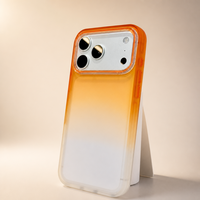 Coque de téléphone mobile en acrylique dégradé givré pour iPhone 12 13 14 15 16 17, finition mate, anti-rayures, protection contre les chutes, OEM ODM