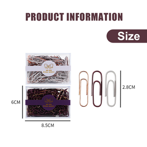 Tinh vi kinh doanh Vibe 240pcs hỗn hợp Rose Gold Clip chất kết dính của bạn Helper tinh tế cho gọn gàng không gian làm việc - Product Image 3