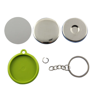 25/32/37mm porte-clés coloré bouton simple face Badge matériel pour la décoration - Product Image 3