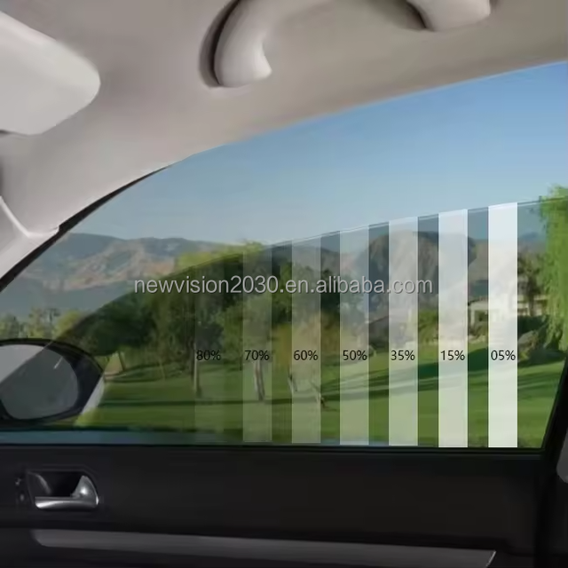 5%-80%Vlt PET Anti-Uv Heat Protection Window Film UV Proof Removable Glass Window Film Llumar Ultrat HD Sticker Accessories