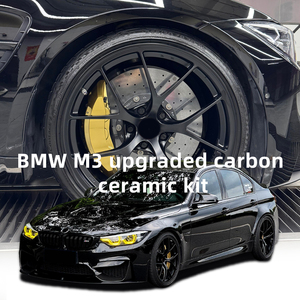 Kit Freni Maggiorati con Pinza M5 a 6 Pistoni e Disco <span class=keywords><strong>Freno</strong></span> in Ceramica al Carbonio Anteriore e Posteriore per <span class=keywords><strong>BMW</strong></span> <span class=keywords><strong>Serie</strong></span> M2 M3 M4 M5 F90 G8X G82 - Product Image 2