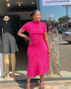 C9165 Premi yüksek kalite yaz rahat uzun elbise afrika kadın elbise Midi elbiseler sıkı Bodycon 2025 toptan - Product Image 6