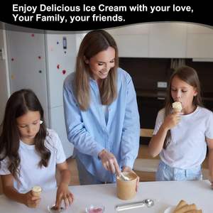 Cuchara para helado de 7 pulgadas, cuchara para bolas de melón, antiadherente, anticongelante, de aluminio, para masa de galletas - Product Image 6