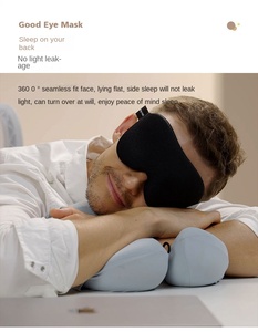 3D Eye for Sleeping Concave Molded Night <b>Sleep</b> Block Out <b>Light</b> Breathable for Women Men Adjustable <b>Sleep</b> - Product Image 3
