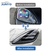 Ensemble de phares à LED Junyo pour Cayenne 18-23, mise à niveau retrofit modèle 2025 - 12V 6000K Phares à LED matriciels