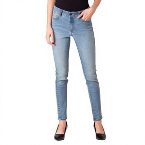 Jeans en denim pour femmes en gros – Coton/Spandex, coupe skinny évasée, délavé, respirant, écologique, couleur bonbon, décontracté, qualité supérieure - Product Image 3