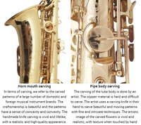 Cost-effective Eb Alto Saxophone, Gold Lacquer Brass, Professional Grade, Rich Tone & Customizable