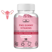 Aeglewell OEM Gummies végétaliennes saveur fraise pour le SPM, complexe de chèsteberry à base de plantes pour soulager l'irritabilité