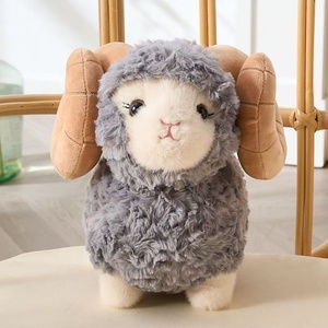 Peluche <span class=keywords><strong>de</strong></span> Cordero <span class=keywords><strong>de</strong></span> Cuernos Grandes, Muñeco <span class=keywords><strong>de</strong></span> Peluche <span class=keywords><strong>de</strong></span> <span class=keywords><strong>Alpaca</strong></span> <span class=keywords><strong>de</strong></span> Dibujos Animados, Juguete <span class=keywords><strong>de</strong></span> Compañía para Niños, Animal <span class=keywords><strong>de</strong></span> Peluche, Decoración para el Hogar, Regalo Festivo - Product Image 4