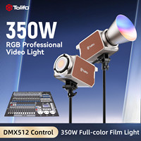 TOLIFO PL-350RGB Lumière vidéo LED COB RGB professionnelle 350W, éclairage continu, monture Bowens, lumière de studio de diffusion