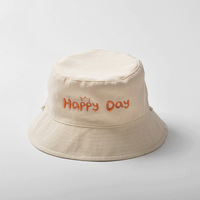 Sombrilla suave de doble cara para niños, sombrero de pescador, bordado Reversible para bebés y sombrero de cubo estampado completo