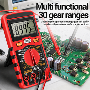 Multimètre numérique 1000V DC 750V AC 1999 points de mesure, testeur manuel de tension, courant et résistance - Product Image 3