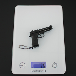Porte-clés pistolet en alliage, <span class=keywords><strong>prix</strong></span> d'usine, métal, 7,5 cm, <span class=keywords><strong>Beretta</strong></span>, échelle 1:3, mini pendentif détachable et assemblable, jouet décoratif - Product Image 5