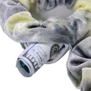 Cerniera scrunchie Safe/Hair bun ties Secret Pocket pony tails women Diversion safes | - Product Image 3