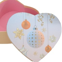 Ensemble de boîtes cadeaux en carton blanc en forme de cœur, trois pièces, pour l'emballage de bonbons, boîte souvenir vide, fabricant, vente en gros