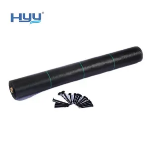 Agricultural Weed Barrier Plastic Weed Mat UV Ground Cover Black Landscape Fabric