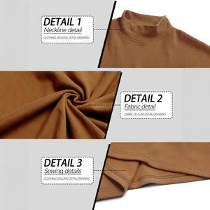 Camiseta de manga corta de color liso para hombre, corte holgado, cuello semicircular, mezcla de algodón, capa base para uso informal. - Product Image 5