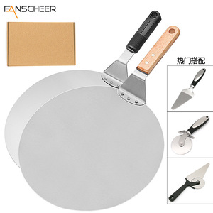 Stainless Steel Pizza Spatula 12 Inch Wooden Handle Non Slip Baking Transfer Tool Oven Safe - Product Image 2