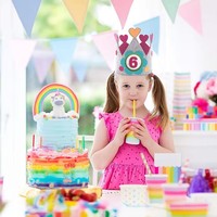Couronne de prince dorée en feutre réglable, idéale pour les fêtes d'anniversaire, accessoires photo, cadeau de fête prénatale - Vente flash