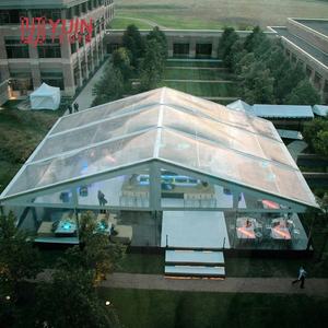 เต็นท์งานแต่งงานกลางแจ้งขนาด 10x25 เมตร สำหรับ 200 คน หลังคาใส PVC หรูหรา แบบชั่วคราว - Product Image 6