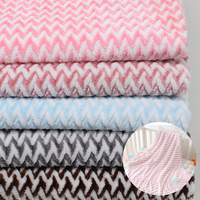 Vêtements de maison en gros de Chine, couverture de matelas 40% polyester 60% coton 280gsm 300gsm tissu polaire de flanelle teint en fil/