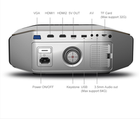 Projecteur de maison YG620 Android 9.0 et WiFi 330 ANSI Lumens Native 1080p 3D LCD projecteur vidéo LED