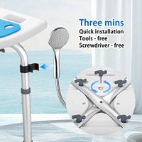 Pengxing hauteur réglable en forme de U équipement de salle de bain chaises de bain réglables tabouret de douche pour personnes âgées
