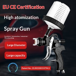 <span class=keywords><strong>Pistolet</strong></span> de peinture pneumatique à alimentation par gravité 2008 <span class=keywords><strong>avec</strong></span> réservoir supérieur pour carrosserie automobile, peinture au latex et réparation de meubles - Product Image 3