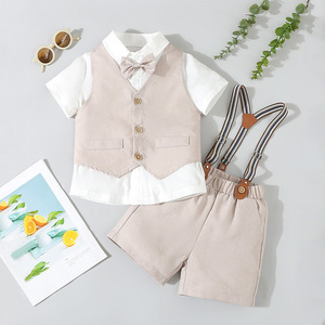 Ensemble de vêtements pour bébé garçon, parfaitement assorti, pour un gain de temps dans le choix des tenues, idéal pour les occasions formelles, décontractées, quotidiennes, les fêtes, les mariages et les événements. - Product Image 2