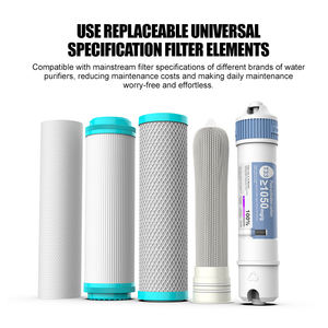 OEM 5段階透明シンクハウジング浄水器 超ろ過システム UF膜 T33後置カーボンフィルター ROなし 家庭用 - Product Image 3