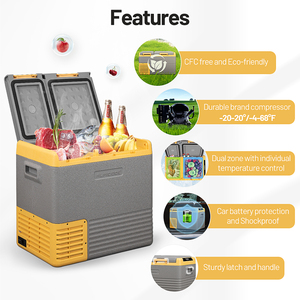 Réfrigérateur portable Alpicool CLS35, mini réfrigérateur électrique <span class=keywords><strong>12v</strong></span>, <span class=keywords><strong>compresseur</strong></span>, congélateurs <span class=keywords><strong>de</strong></span> camping, double température et double commande - Product Image 5