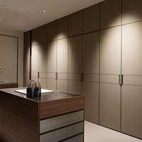 Armoire sur mesure pleine hauteur de style minimaliste moderne pour dressing et rangement intérieur