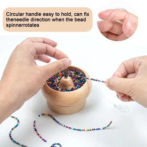 2023 Good Quality Manual Wooden <strong>Bead</strong> <strong>Spinner</strong> for Simple Design Jewelry Making Bracelets - Product Image 4