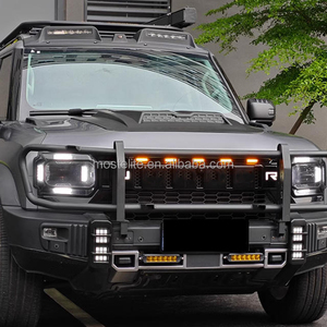 غطاء محرك السيارة عالي الجودة من البلاستيك ABS باللون الأسود المطفي طراز Cyber Knight لسيارة Jetour T2 Traveler - Product Image 6