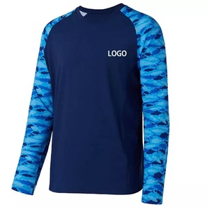 Solid Color Mens Cool Wear Moisture Wicking UV Protective <b>SPF</b> Outdoor Fishing Shirt - Product Image 6
