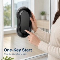 Robot de nettoyage de vitres électrique automatique, nettoyeur de vitres professionnel avec télécommande 2.4G pour usage domestique et commercial