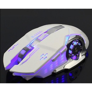 FV-W502 White Wireless Gaming <b>Mouse</b> With Rechargeable Battery Led Light Professional Esports Shooter - Product Image 4