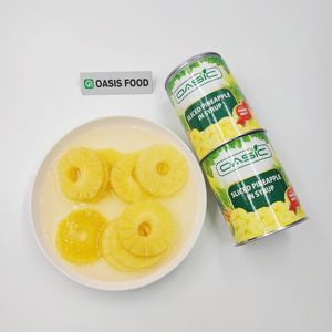 Konserve ananas hafif şurup içinde dilimlenmiş fabrika promosyon fiyat konserve ananas dilim/Chunk/adet/ezilmiş - Product Image 1