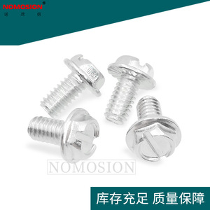 Tornillo de Tierra de Acero Inoxidable HWM8-32 con Brida y Ranura para Protección Contra Rayos - Product Image 2