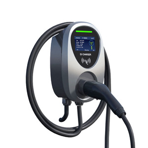 Borne de recharge murale étanche IP65 <span class=keywords><strong>Type</strong></span> <span class=keywords><strong>2</strong></span> pour VE, 32A 22kW Triphasé <span class=keywords><strong>Mode</strong></span> <span class=keywords><strong>3</strong></span>, Station de recharge domestique avec carte RFID pour véhicules électriques européens - Product Image 2